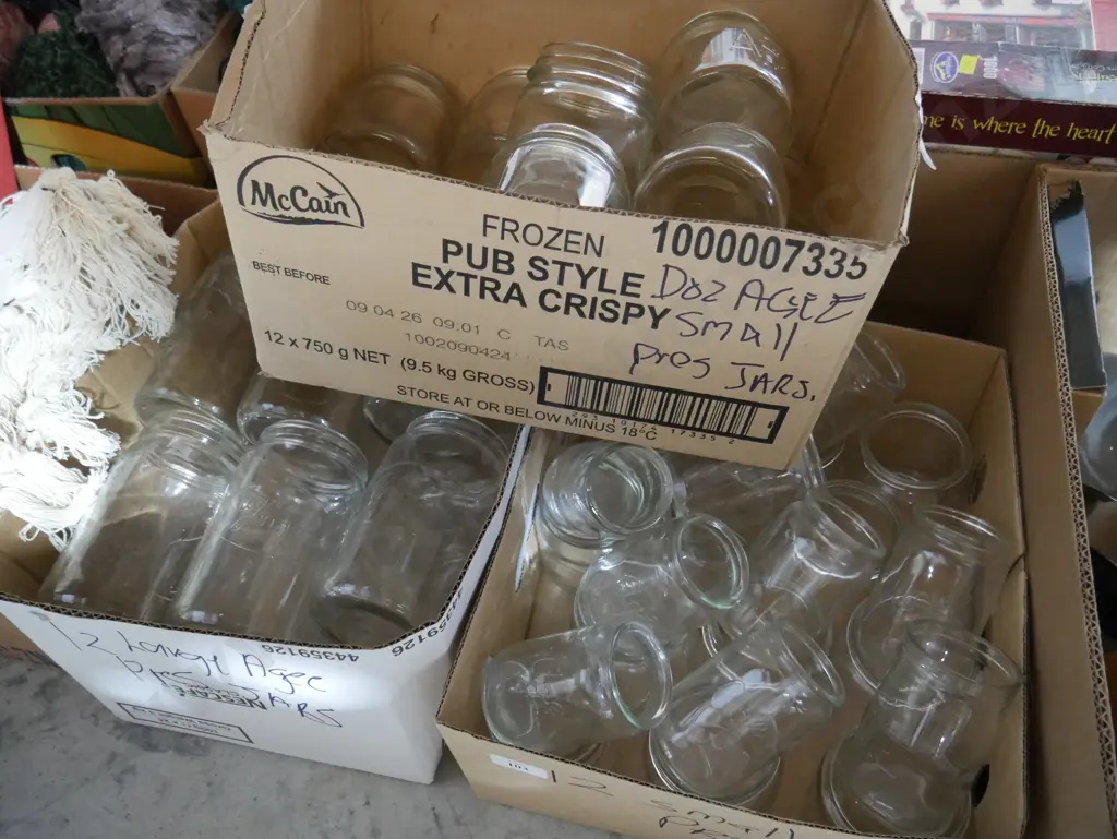 3 boxes preserving jars Image 1++
