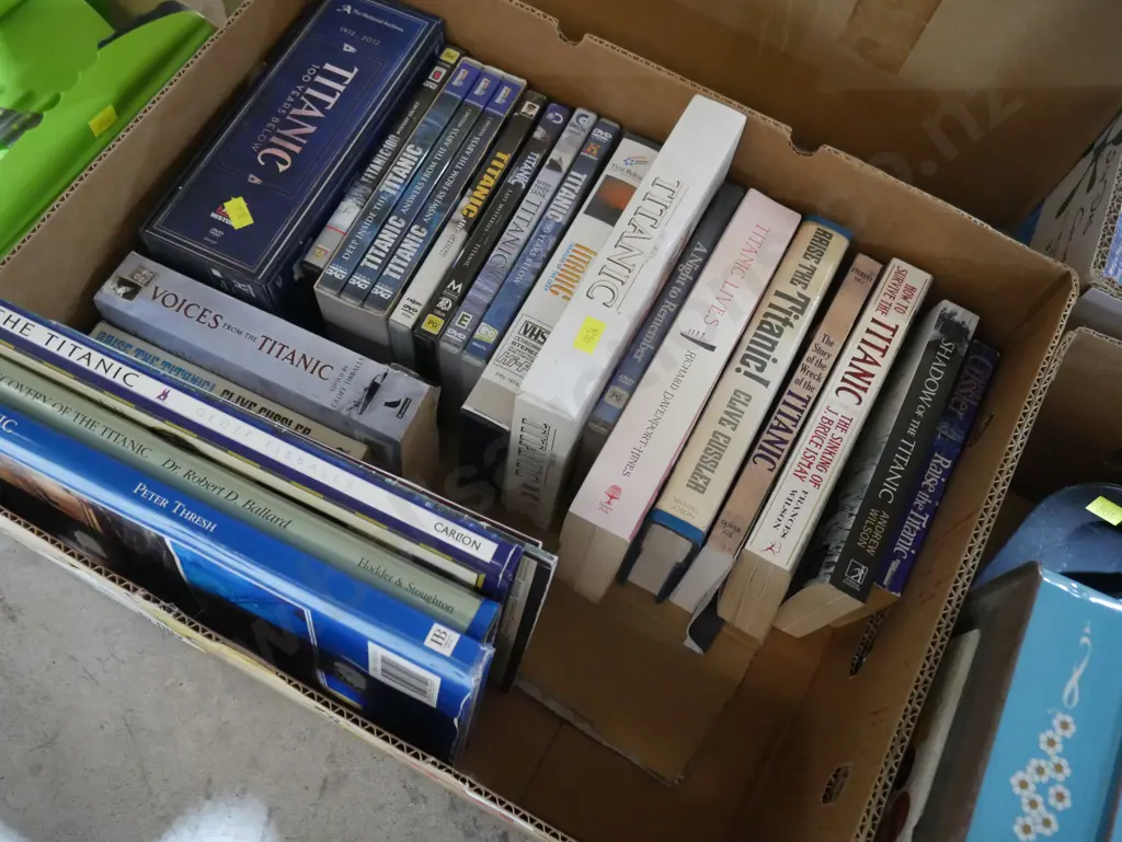 Titanic books and DVDs Image 1++