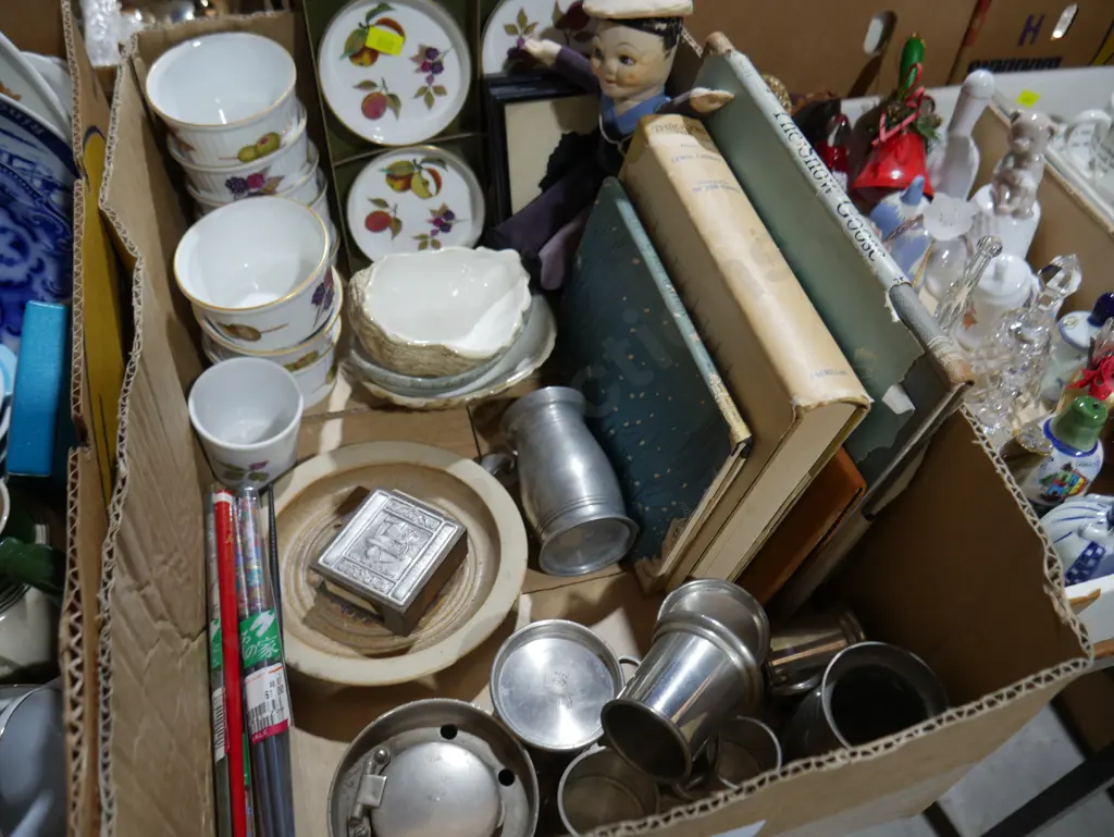 Books, pewter, china etc Image 1++
