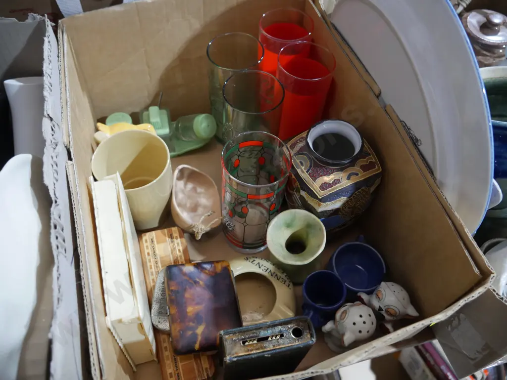 Crown Lynn vases, Coca Cola glasses, nic nacs Image 1++