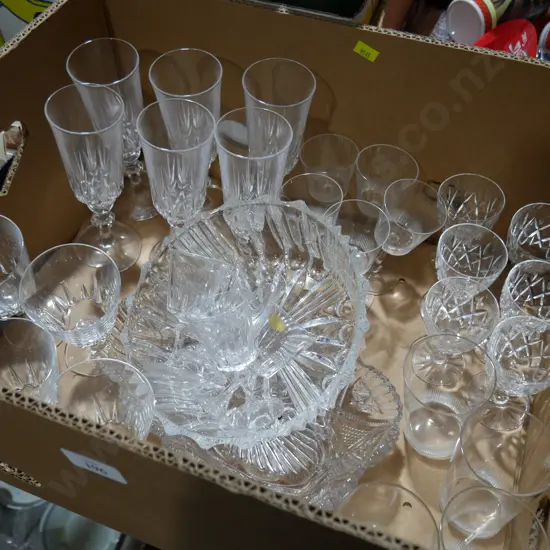 Crystal, glassware