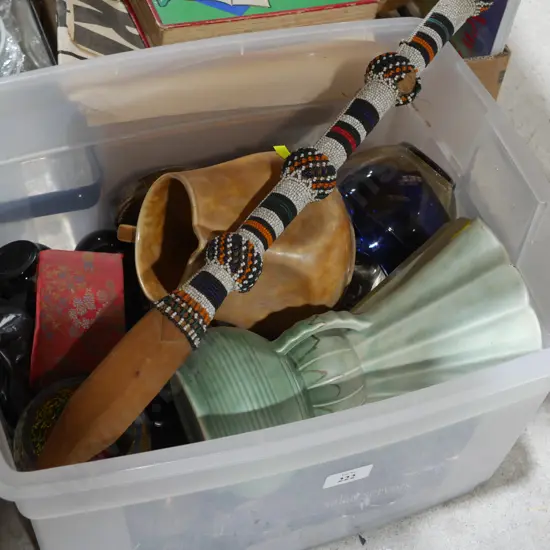 Beswick vase, plated ware etc