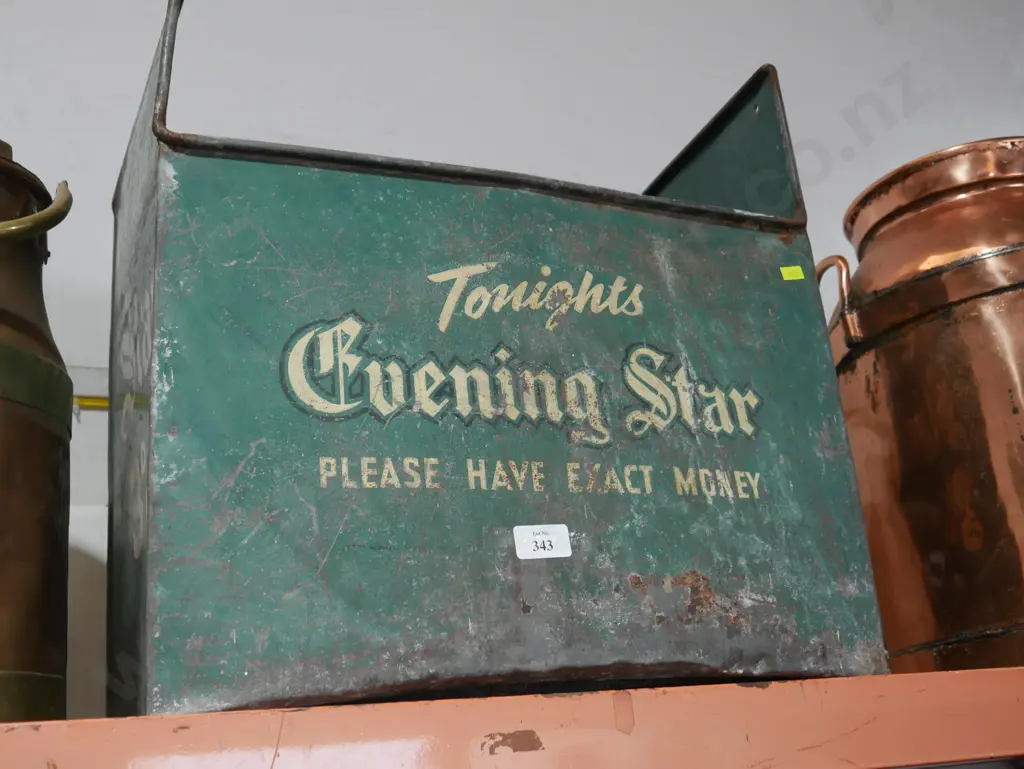 Evening Star Dunedin Newspaper box Image 1++