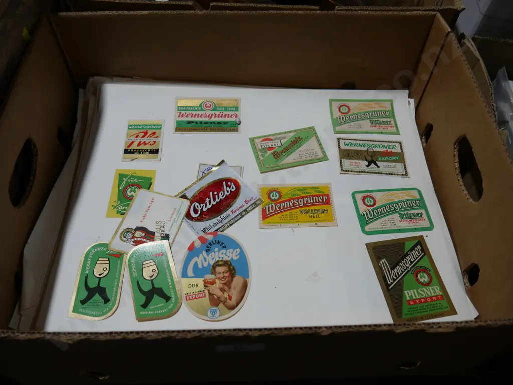 Assorted beer labels Image 1++