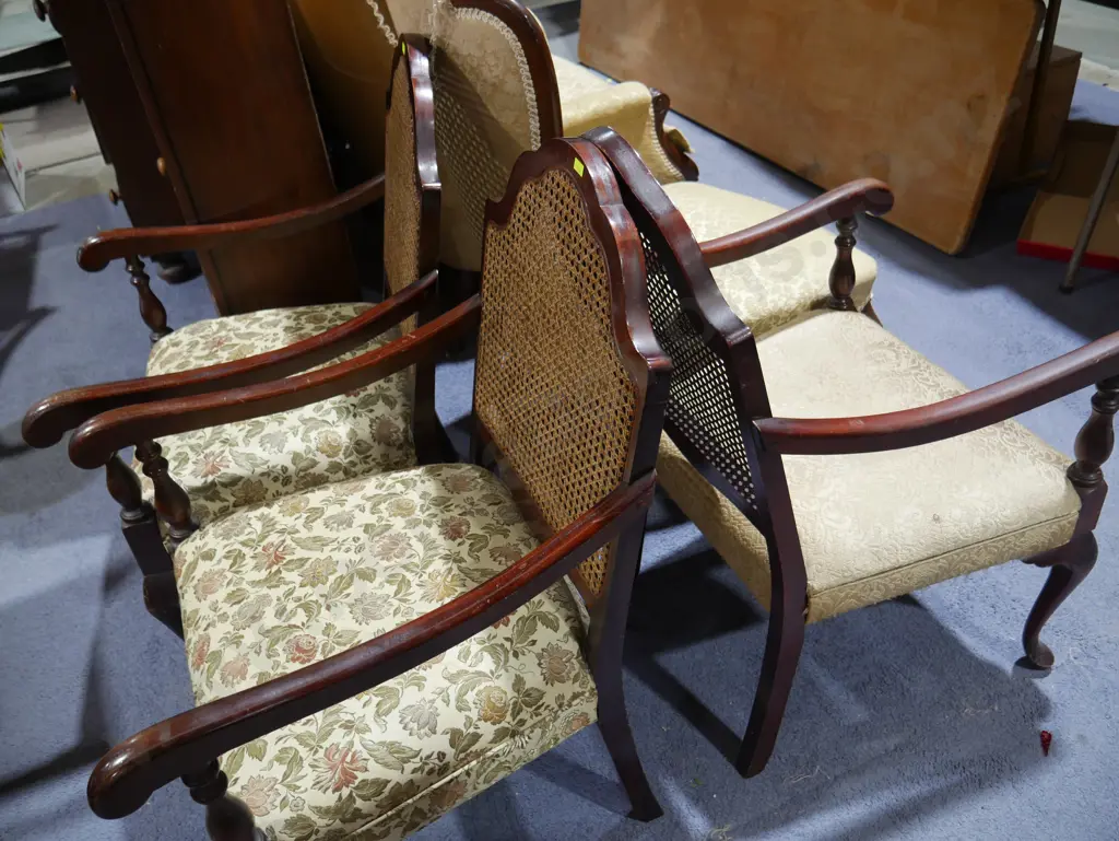 3 bergere chairs Image 1++