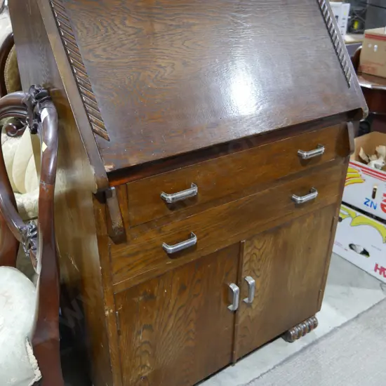 Drop front desk