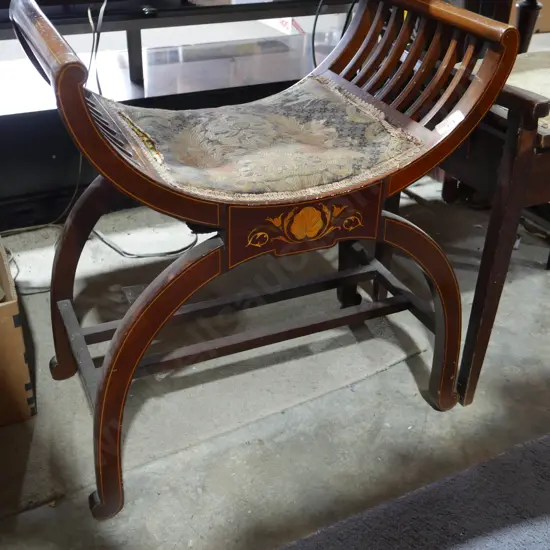 Inlaid stool