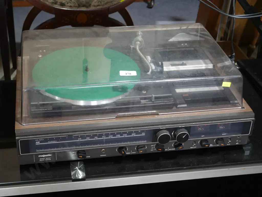 Majestic turntable, tape player Image 1++