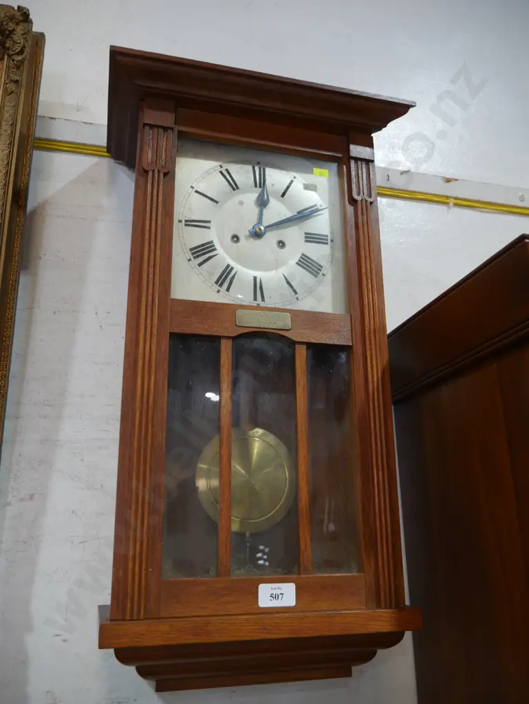 Oak wall clock Image 1++