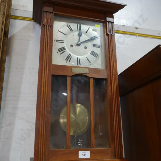 Oak wall clock