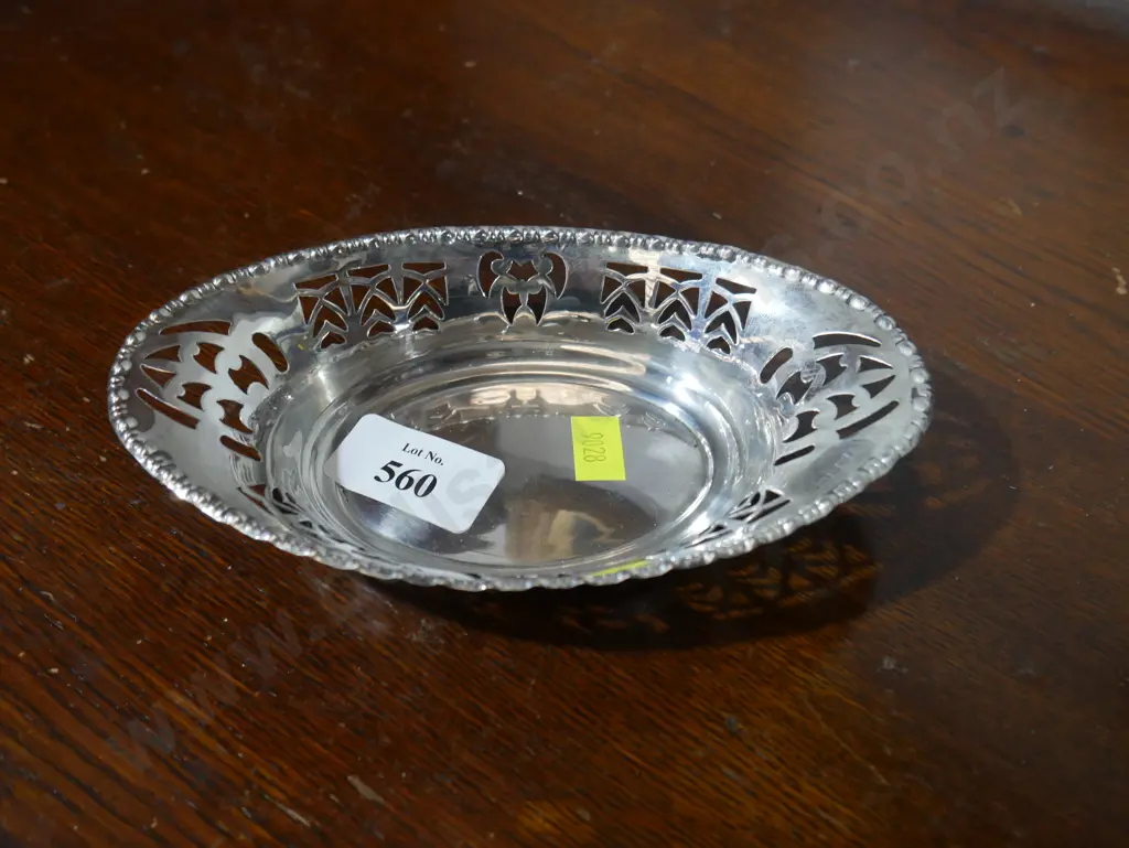 Sterling Silver pierced dish Image 1++