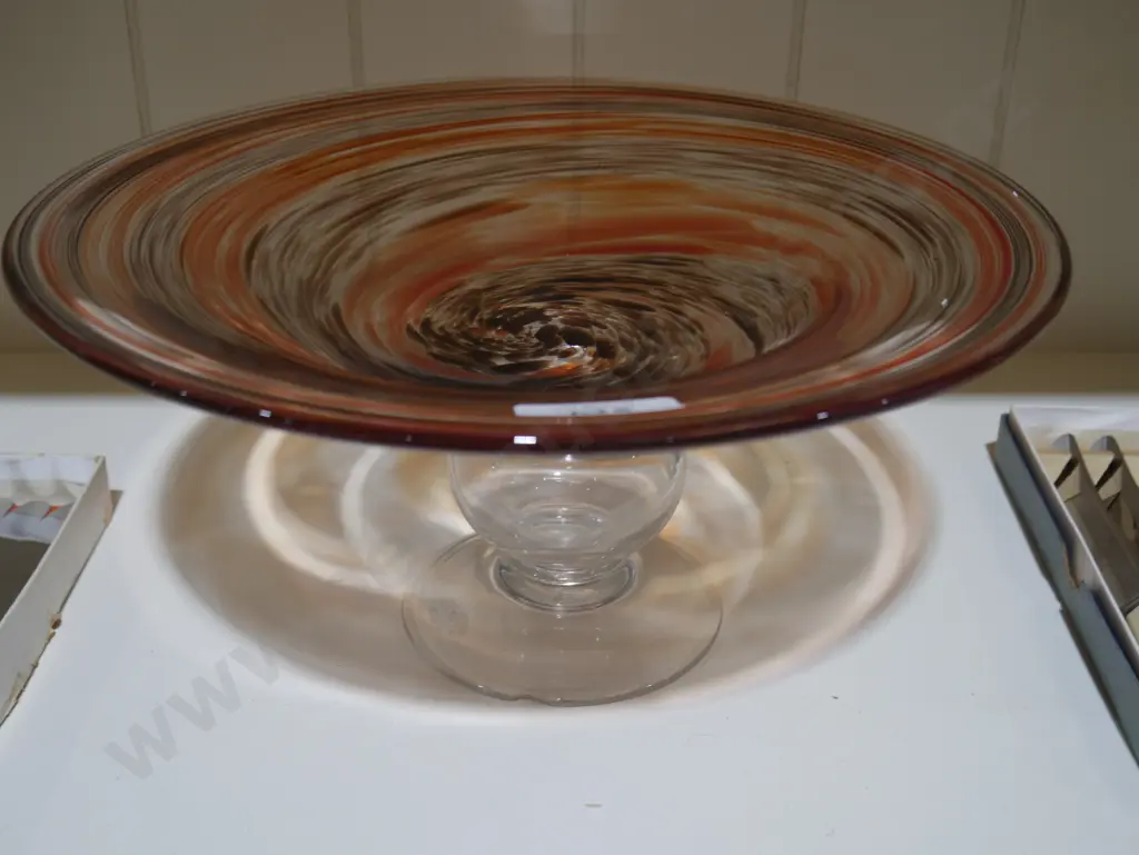 Art Glass comport Image 1++