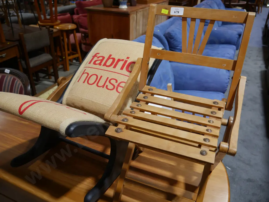 Childs fold up chair & gout stool Image 1++