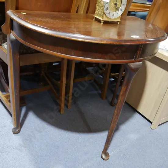 Half round hall table