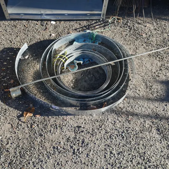 Galvanized brace strapping