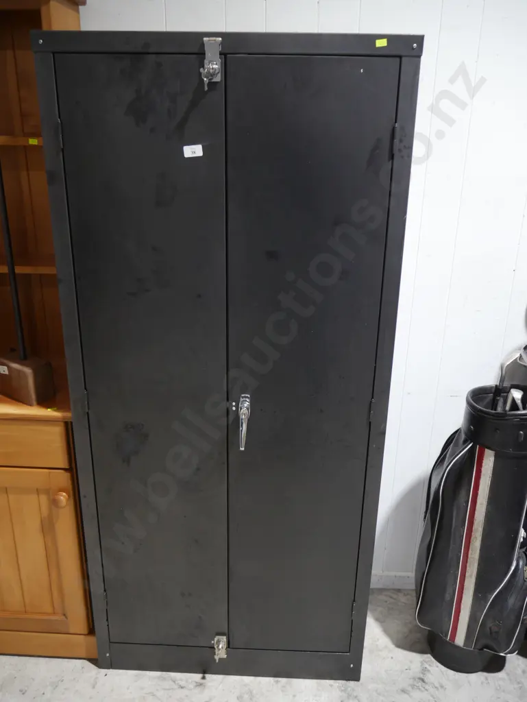 Black metal cabinet Image 1++