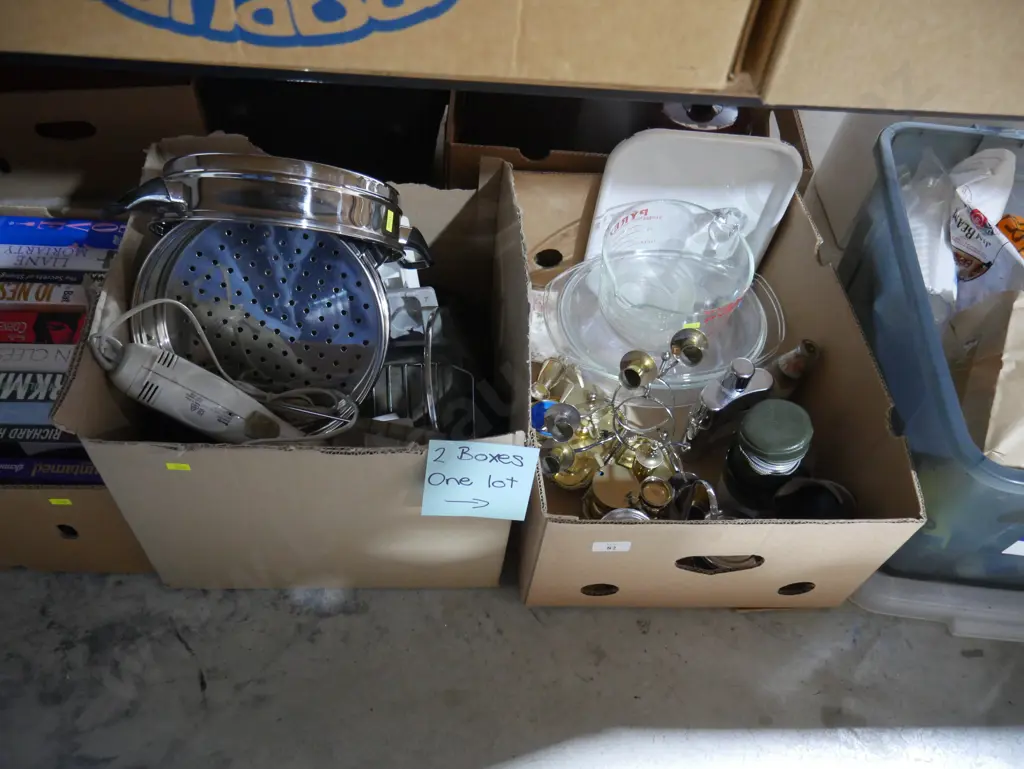 2 boxes of kitchenware etc Image 1++