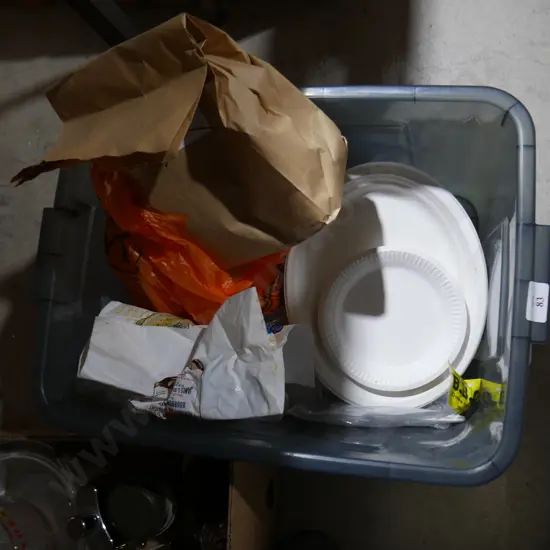 Paper plates etc