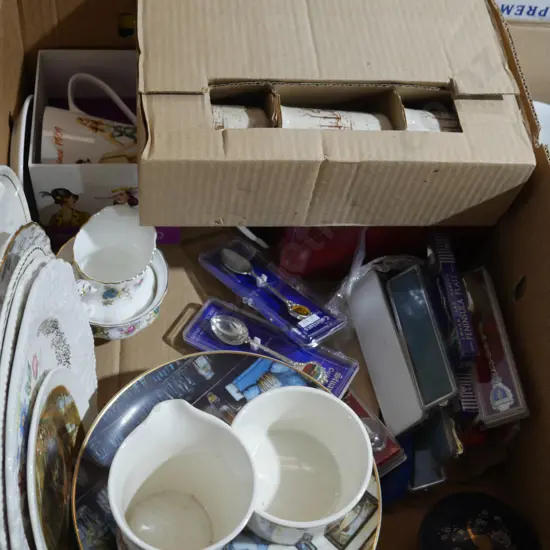 China, souvenir spoons etc