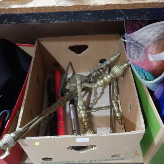 Brass fireside tools, air pumps