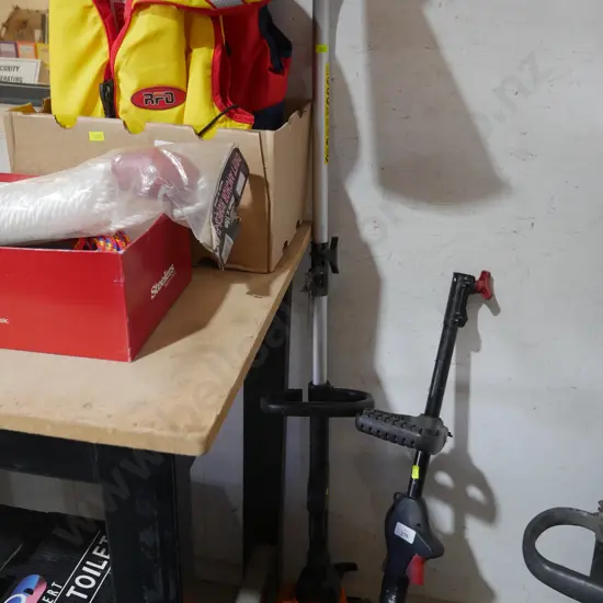 2 line trimmers - one with no head