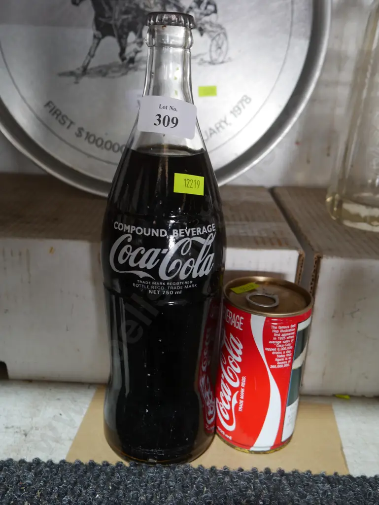 Coca-Cola can and bottle both full Image 1++