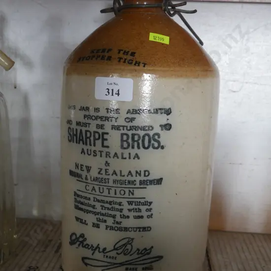 Sharp Bros stone bottle