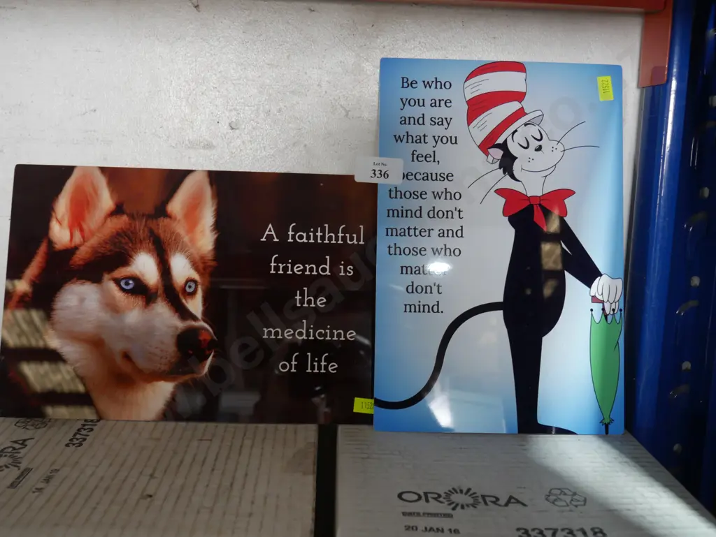 2 tin signs Image 1++