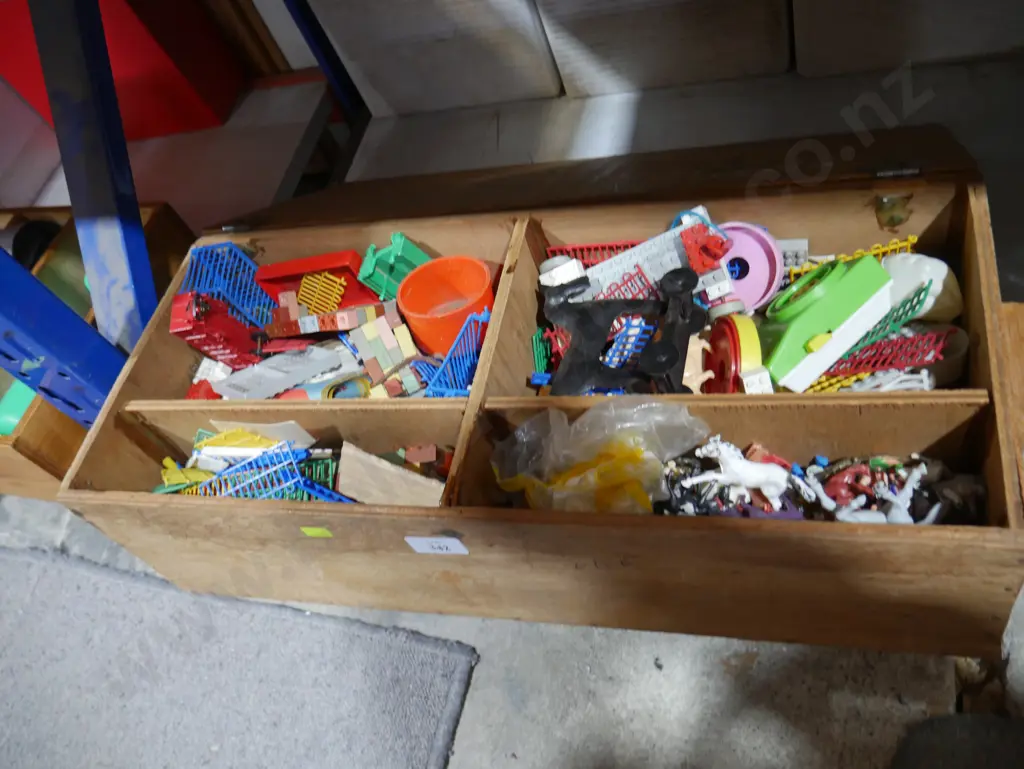 Wooden box of toys Image 1++