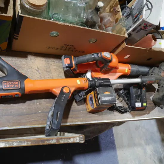 Black & Decker line trimmer and leaf blower