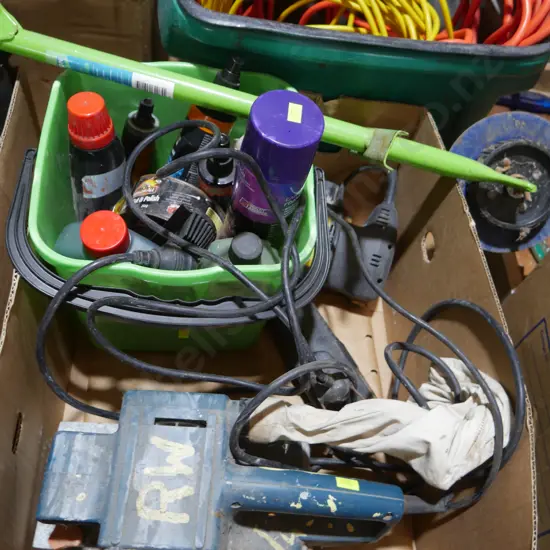 Car cleaning products, power tools etc