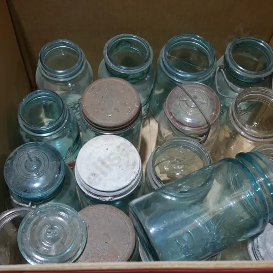 Assorted jars