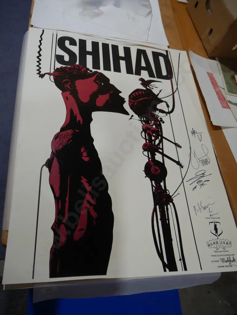Five Shihad posters - two signed by the band Image 1++