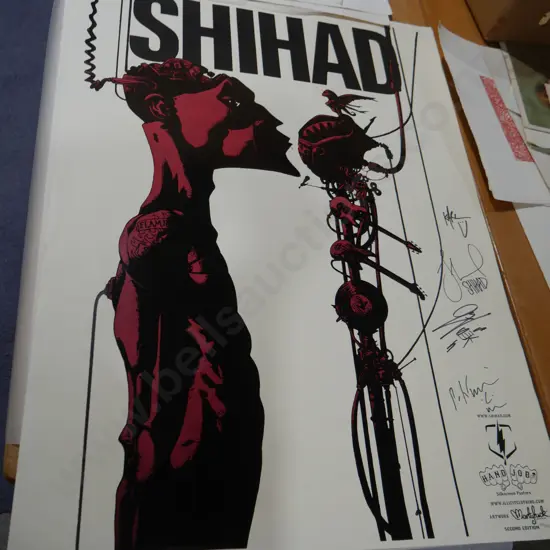 Five Shihad posters - two signed by the band
