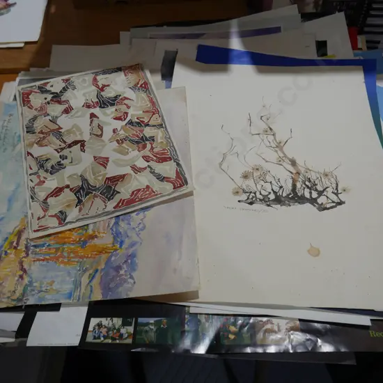 Watercolors and posters