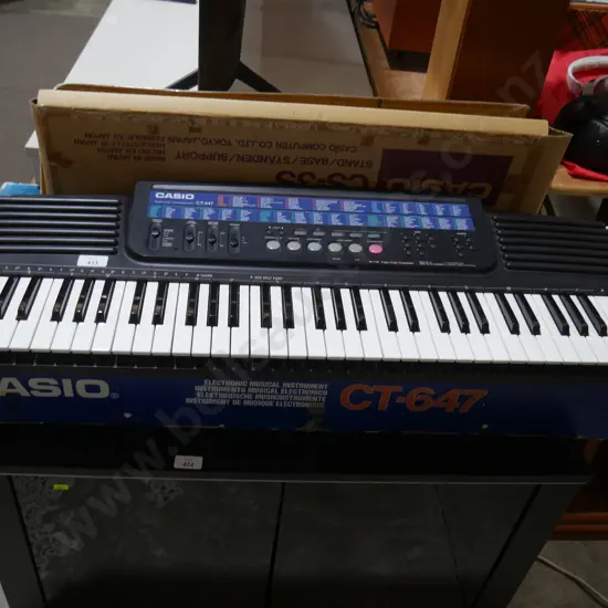 Casio keyboard and stand