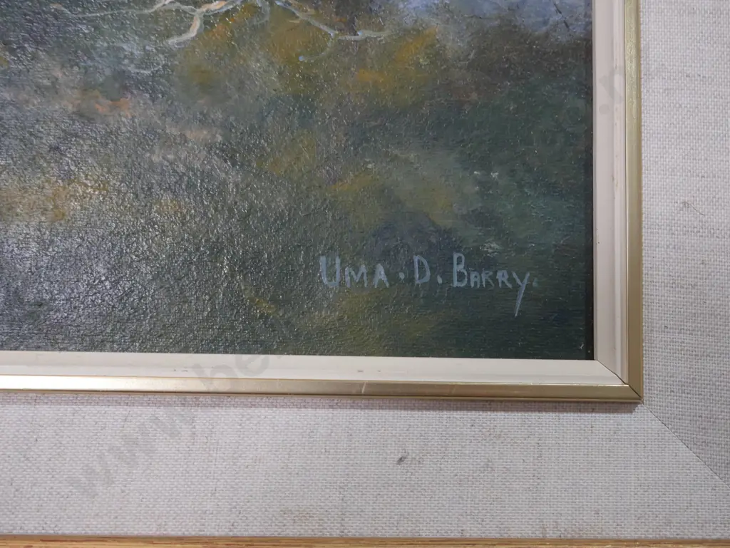 Uma. D. Barry oil paiting Image 1++