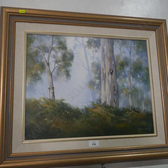 Uma. D. Barry oil paiting