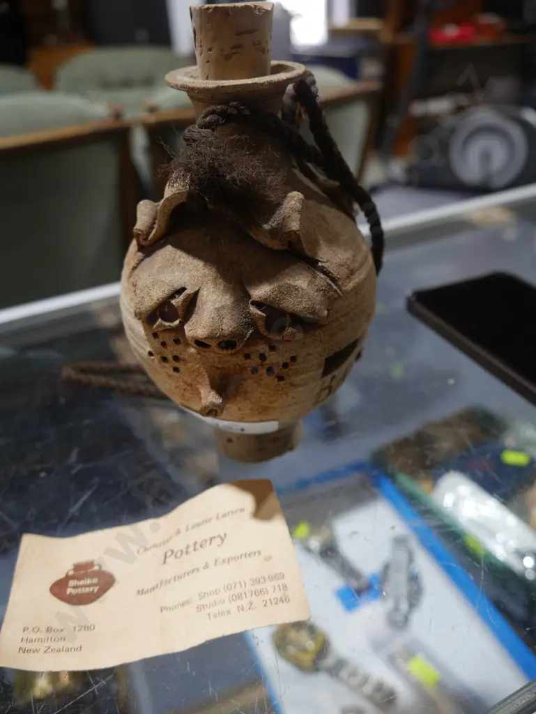 Pottery piggy bank and coins Image 1++
