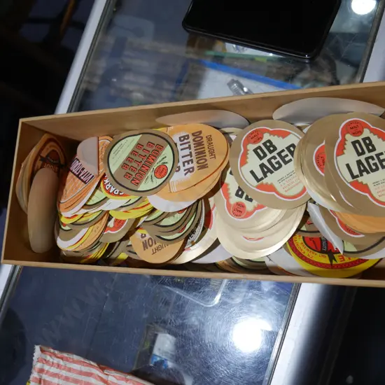 Assorted beer labels