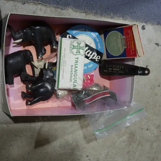 Elephant ornaments etc