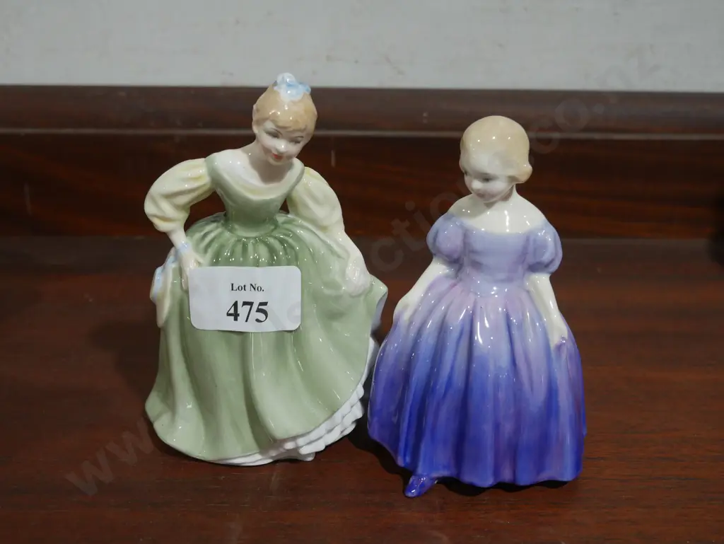 2 Royal Doulton figurines - Fair Maiden and Marie Image 1++