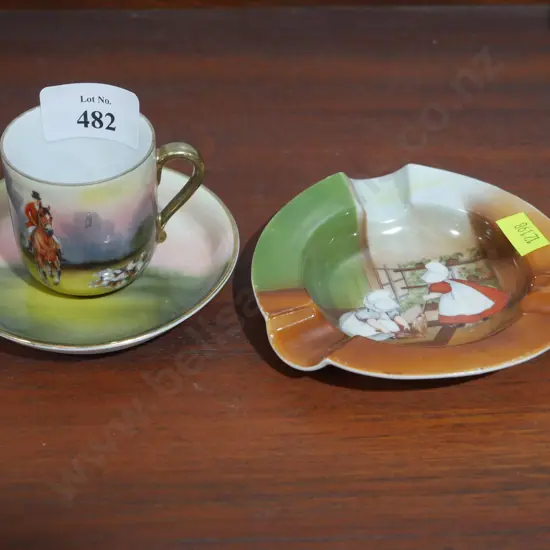 Bayreuth cup and saucer etc