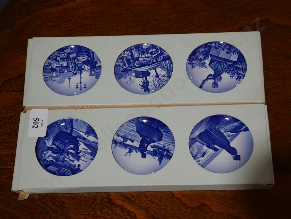 Royal Copenhagen set of six collectors plates Image 1++