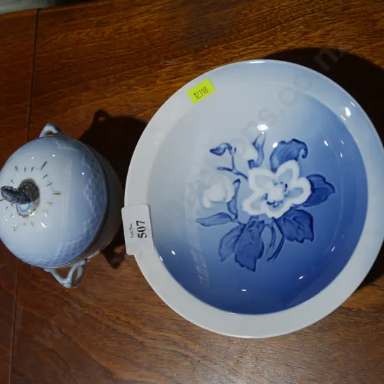 Copenhagen bowl and sugar bowl