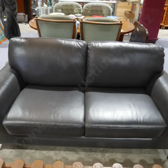 Two seater leather sofa