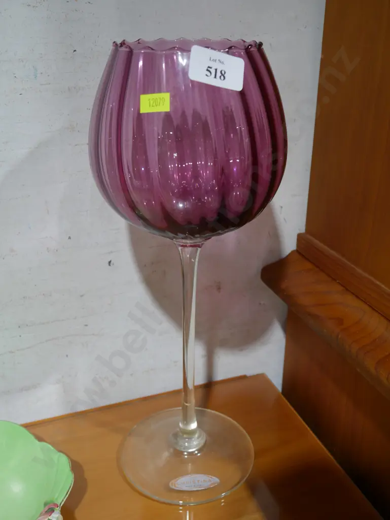 Christina purple glass vase Image 1++