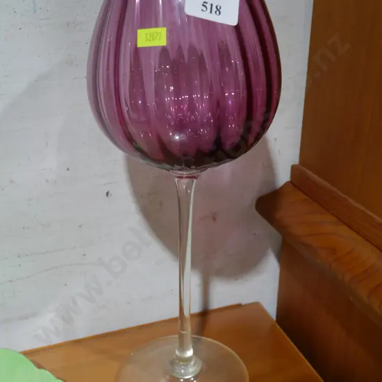 Christina purple glass vase