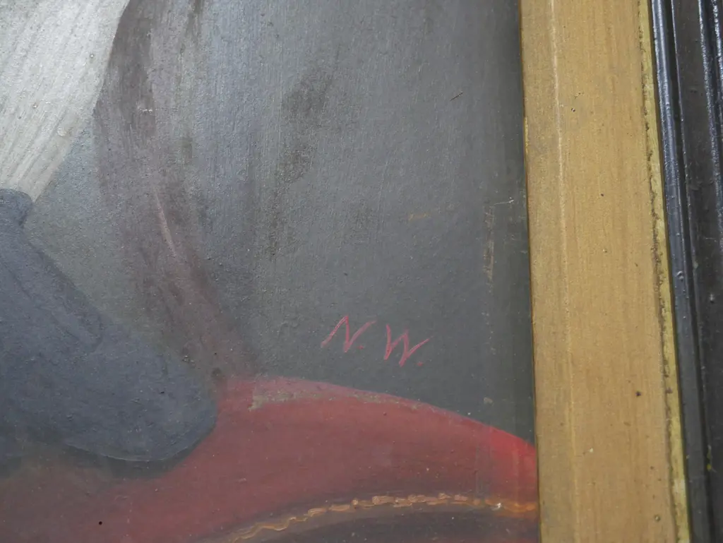 Framed artwork, titled Whiteley, signed NW Image 1++