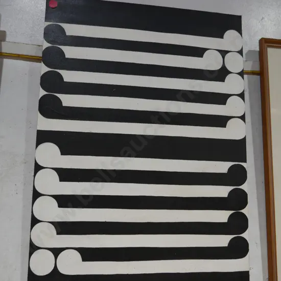 Artwork on wooden panel